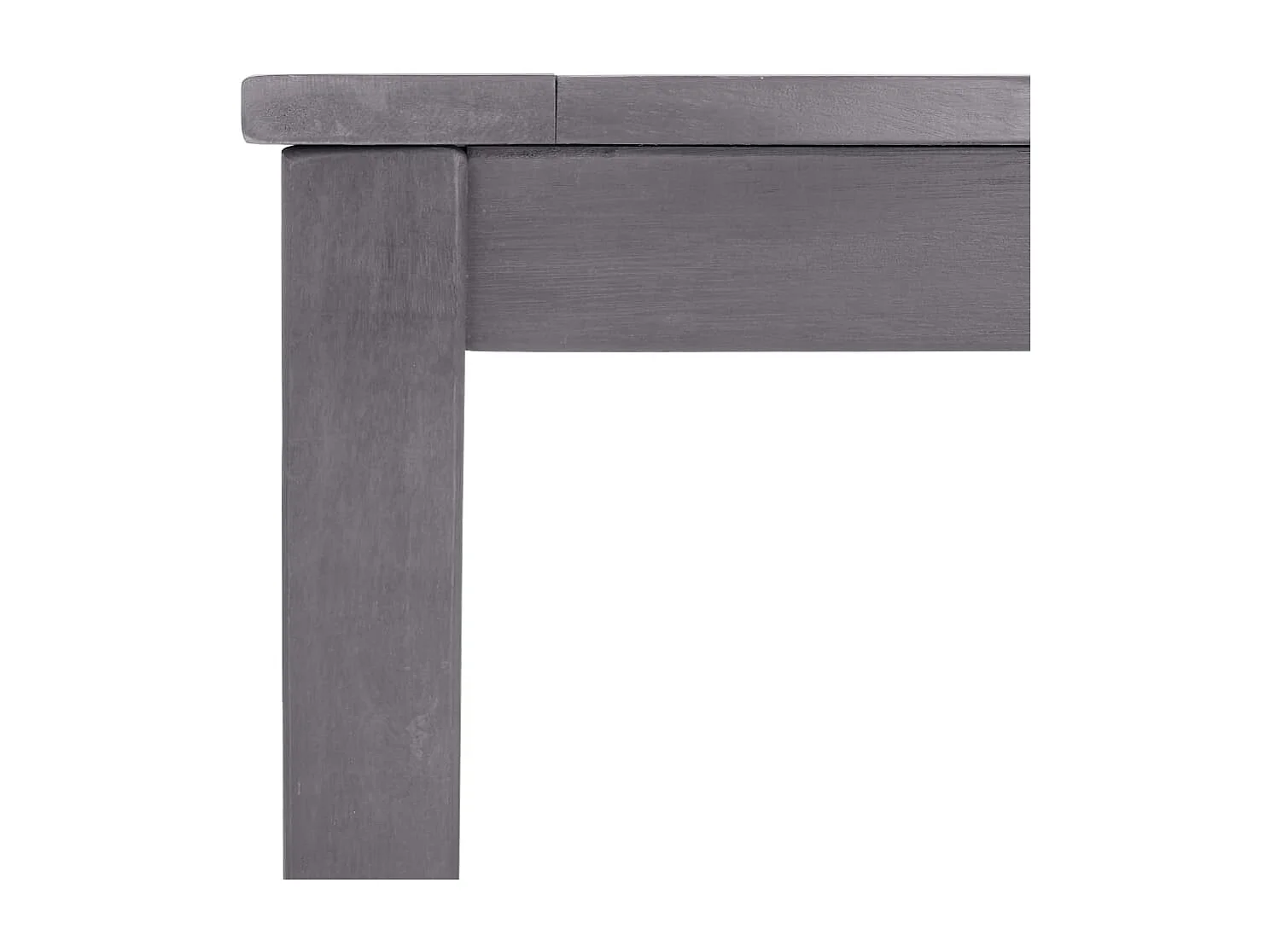 Tavolo da Giardino Grigio Slavato 140x80x74 cm in Legno Acacia