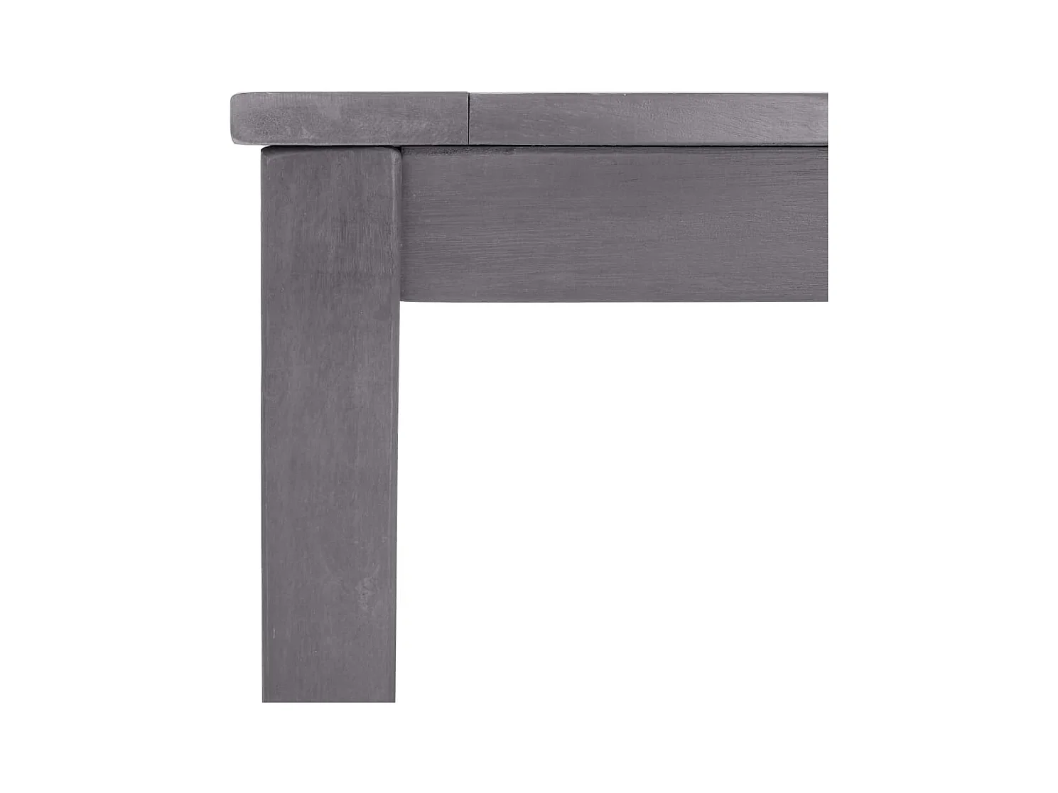 Table de jardin Délavage gris 140x80x74 cm Bois d'acacia massif
