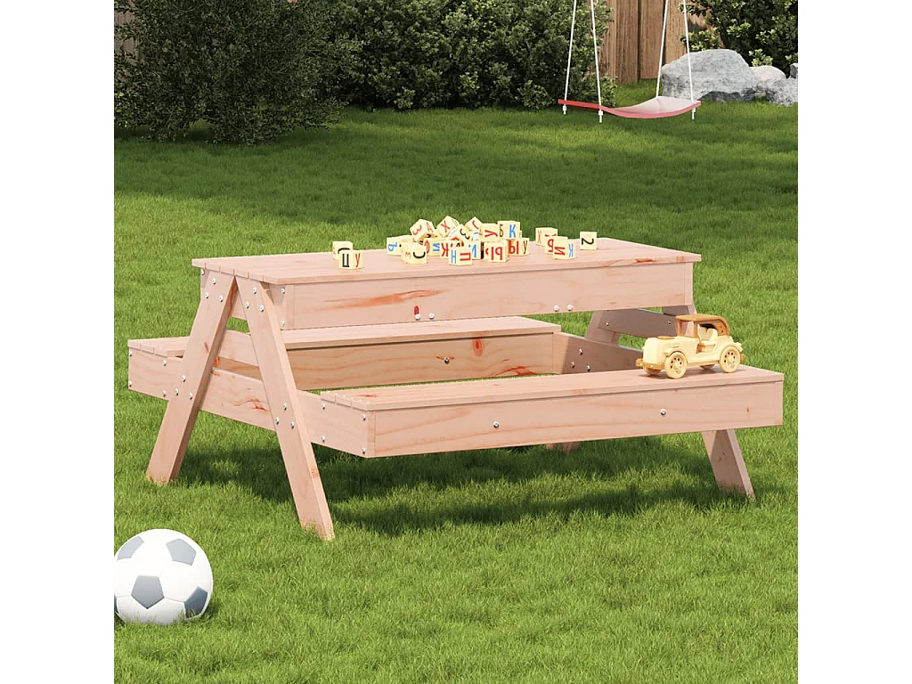 Table de pique-nique et bac à sable enfants bois massif douglas