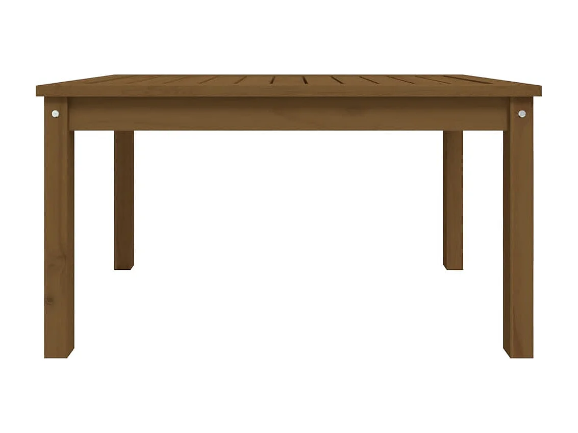 Table de jardin marron miel 82,5x50,5x45 cm bois massif de pin