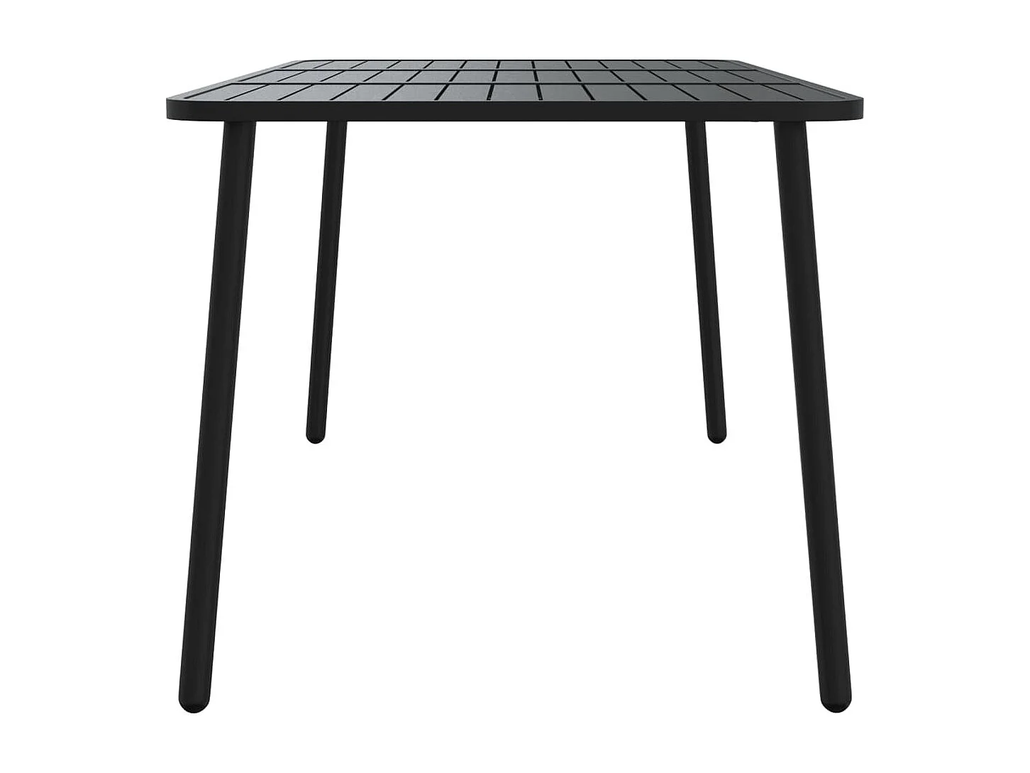 Mesa de jardín acero gris antracita 165x80x71 cm