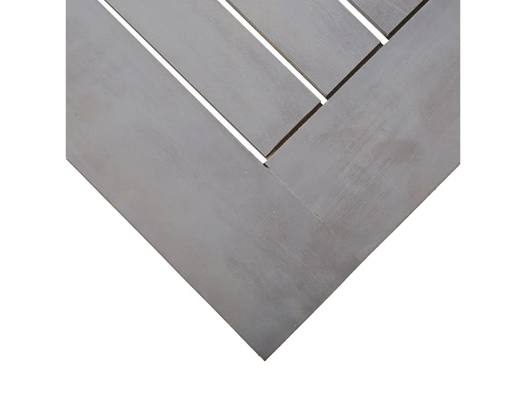 Mesa de jardín madera maciza de acacia gris 200x100x75 cm