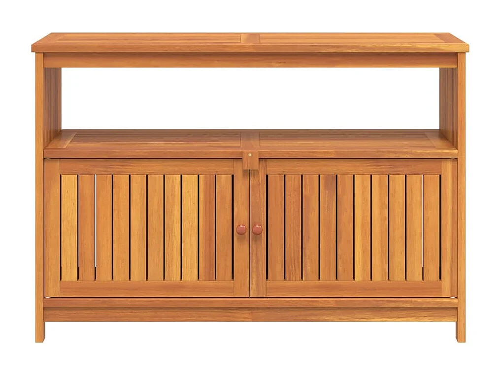 Mesa consola de jardín madera maciza acacia 110x35x75 cm