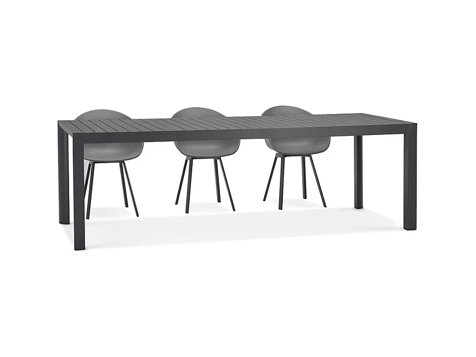 Gartentisch - SAMUI - grau - 180-240x100x75 cm