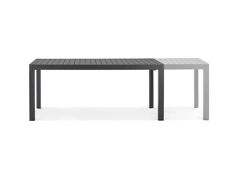 Gartentisch - SAMUI - grau - 180-240x100x75 cm