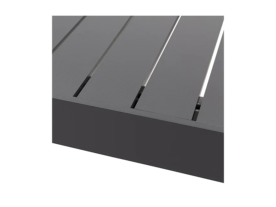 Gartentisch - SAMUI - grau - 180-240x100x75 cm