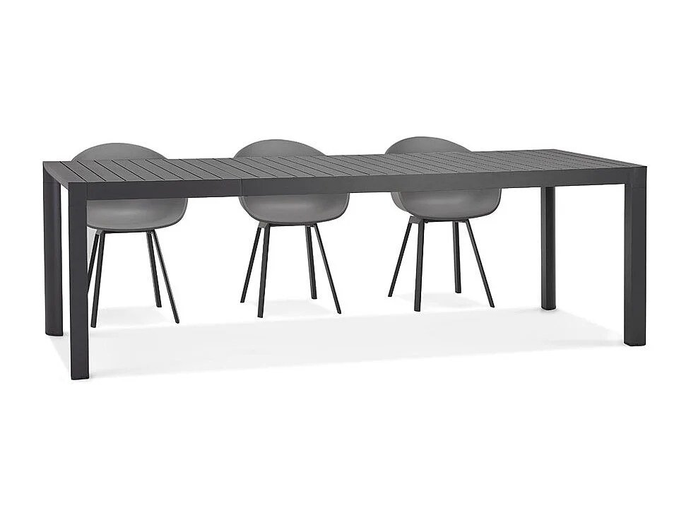 Gartentisch - SAMUI - grau - 180-240x100x75 cm