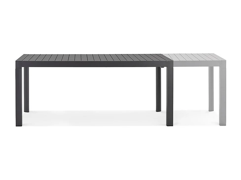 Gartentisch - SAMUI - grau - 180-240x100x75 cm