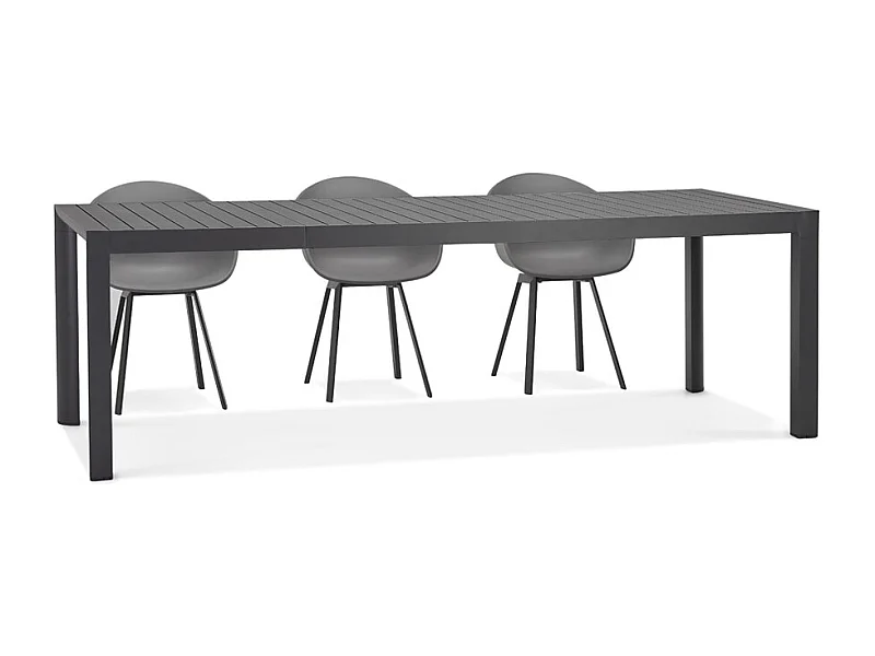 Gartentisch - SAMUI - grau - 180-240x100x75 cm