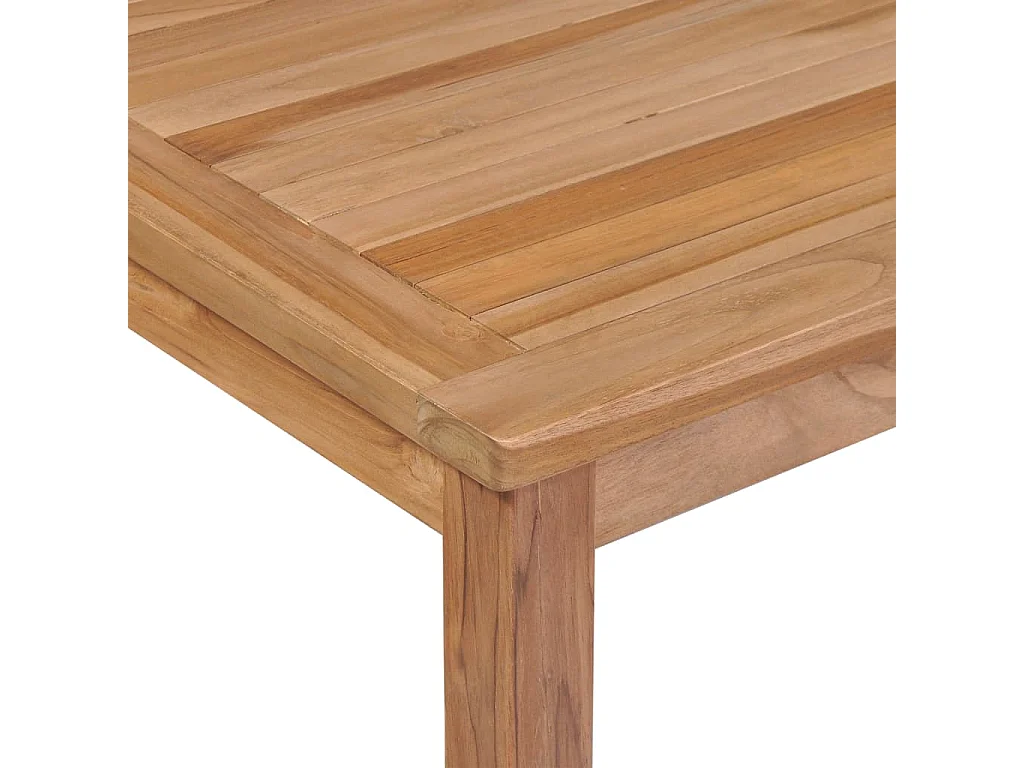 Mesa de jardim 200x100x77 cm madeira teca maciça