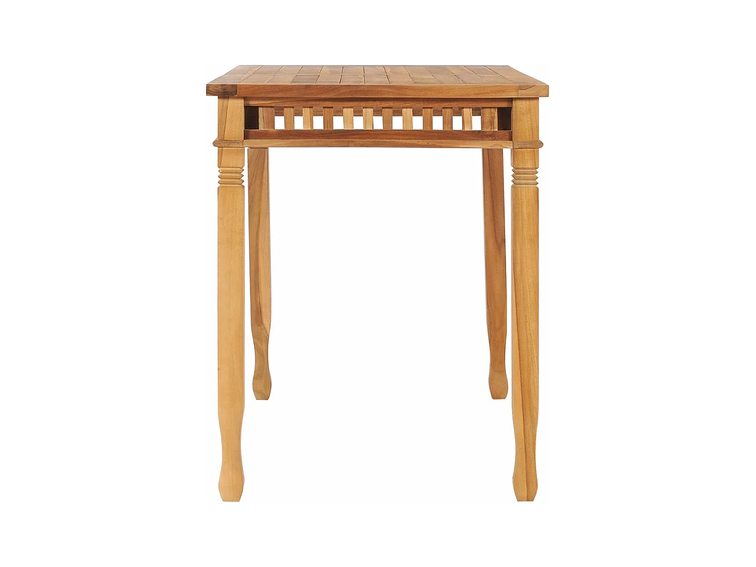 Table à manger de jardin 110x65x80 cm bois de teck solide