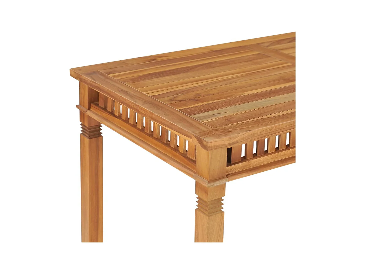 Table à manger de jardin 110x65x80 cm bois de teck solide