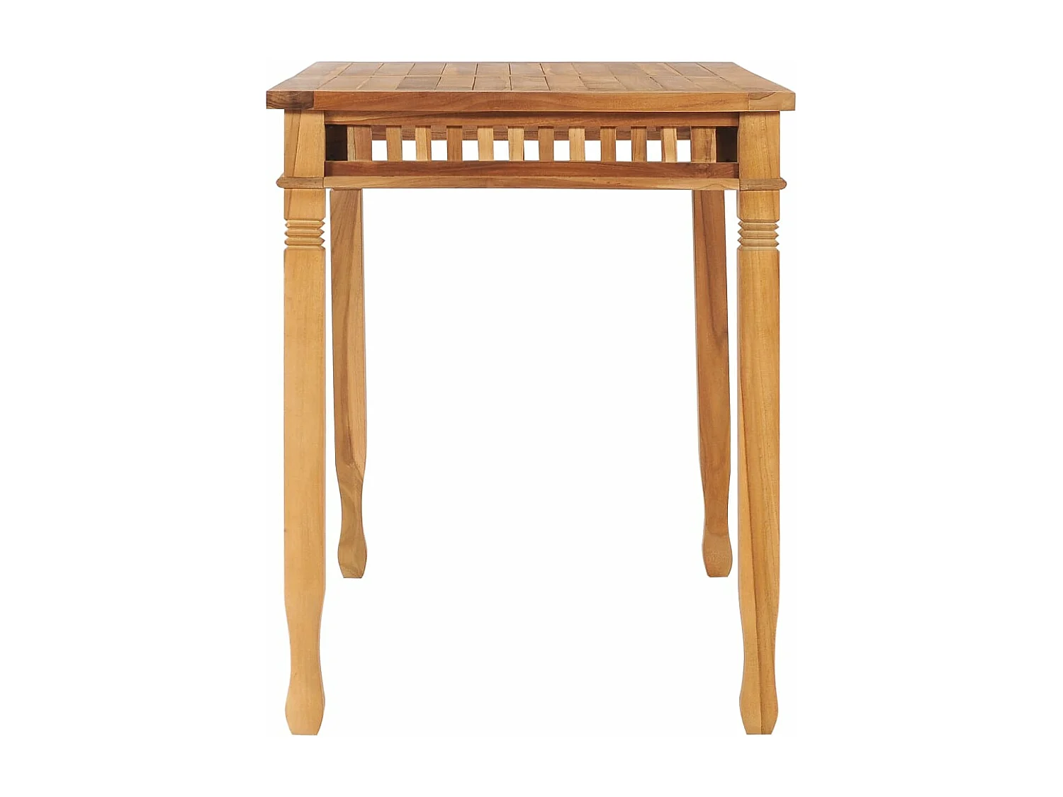 Mesa de jantar para jardim 110x65x80 cm madeira de teca maciça