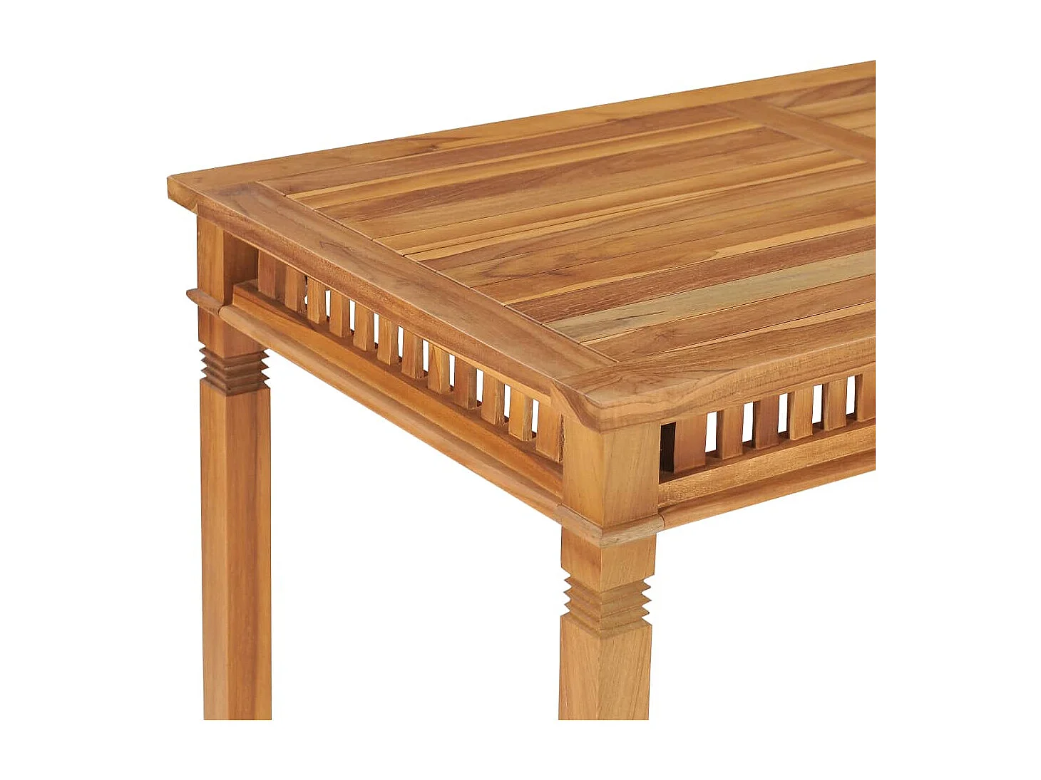 Mesa de jantar para jardim 110x65x80 cm madeira de teca maciça