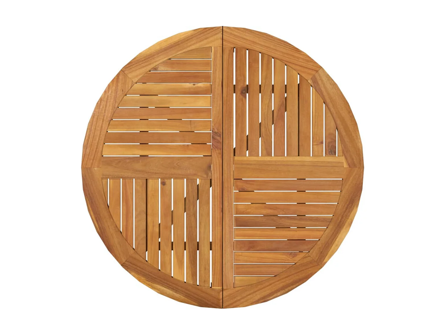 Mesa de jardim Ø 85 cm madeira de acácia maciça