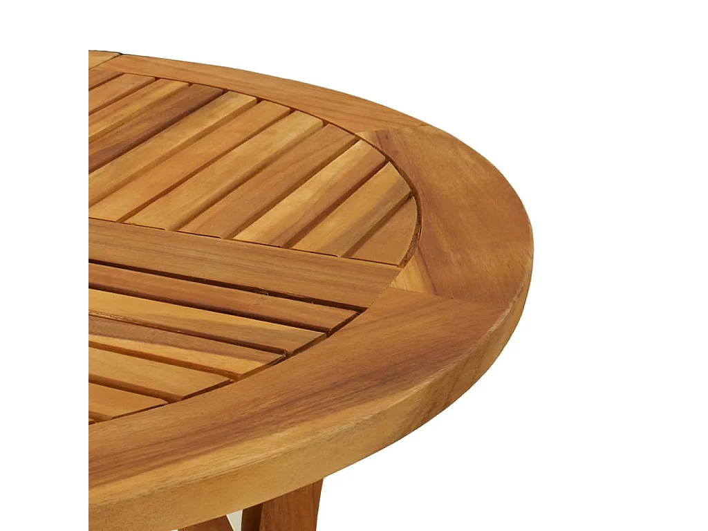 Mesa de jardim Ø 85 cm madeira de acácia maciça