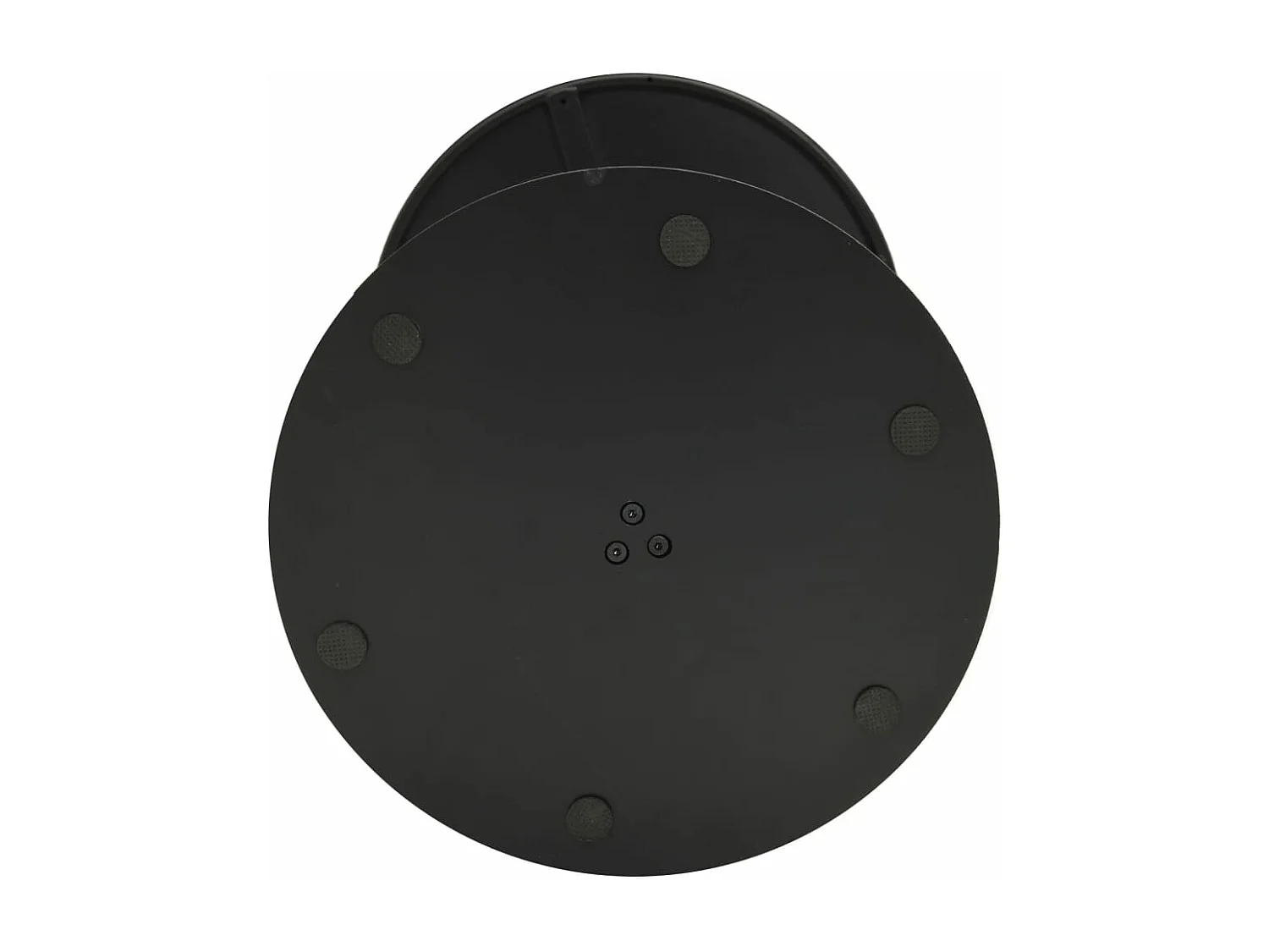 Table de jardin ronde noir Ø50x72 cm acier