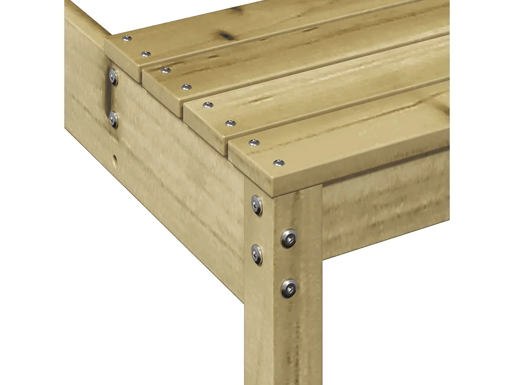 Table de pique-nique 110x134x75 cm bois de pin imprégné