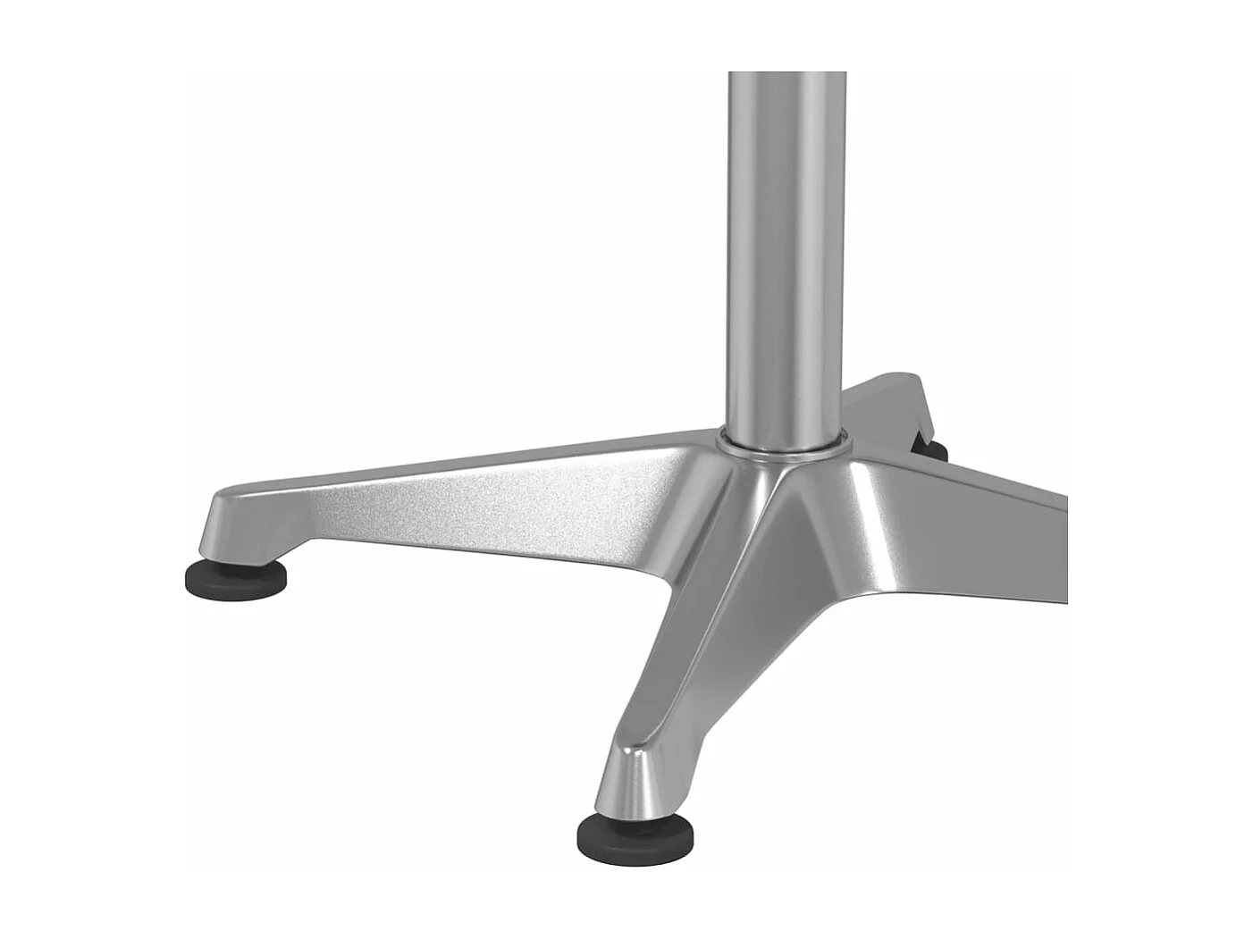 Outdoor-Bartisch Höhenverstellbar Ø59,5x70/114,5 cm Aluminium