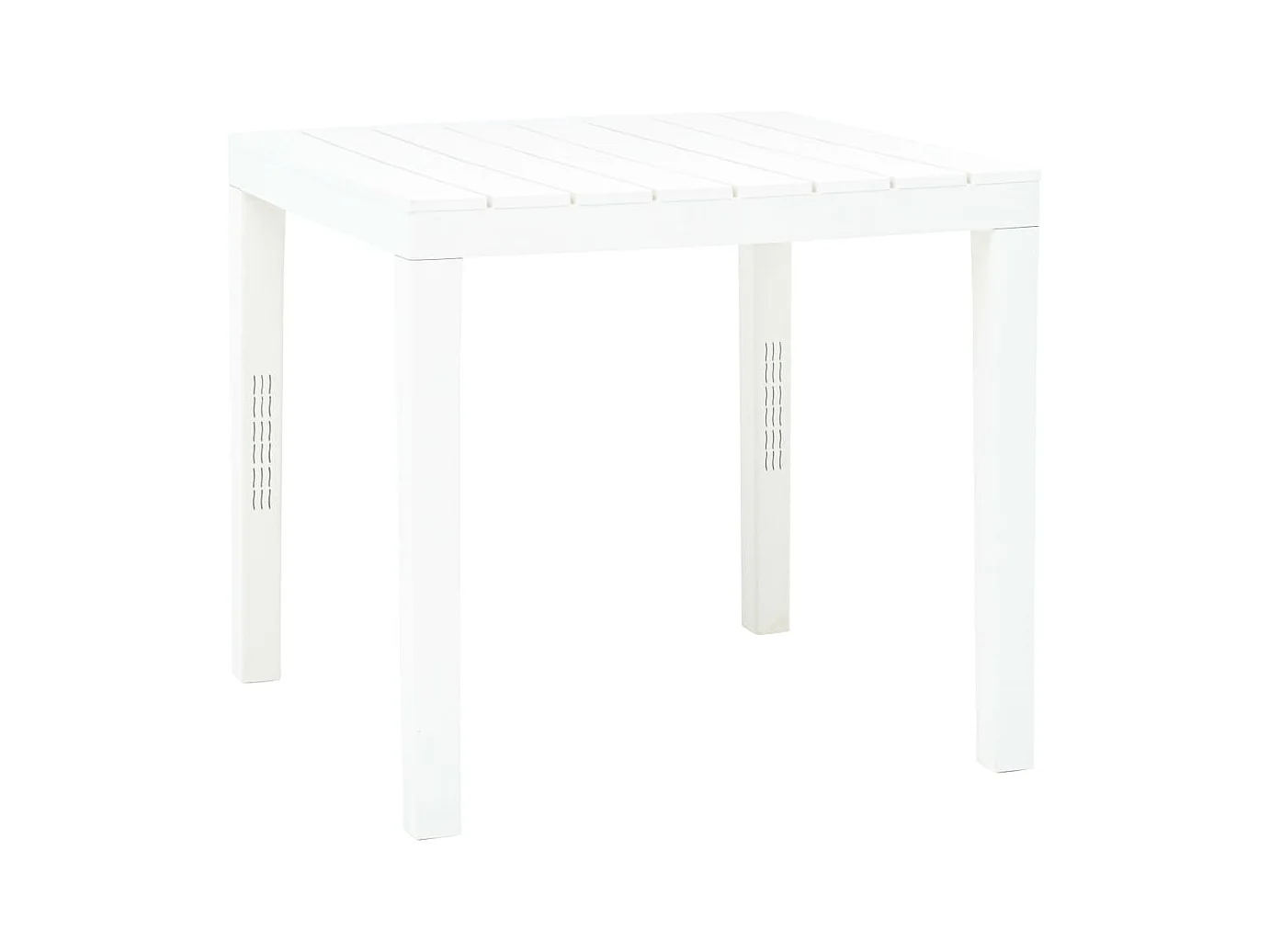 Table de jardin Blanc 78x78x72 cm Plastique