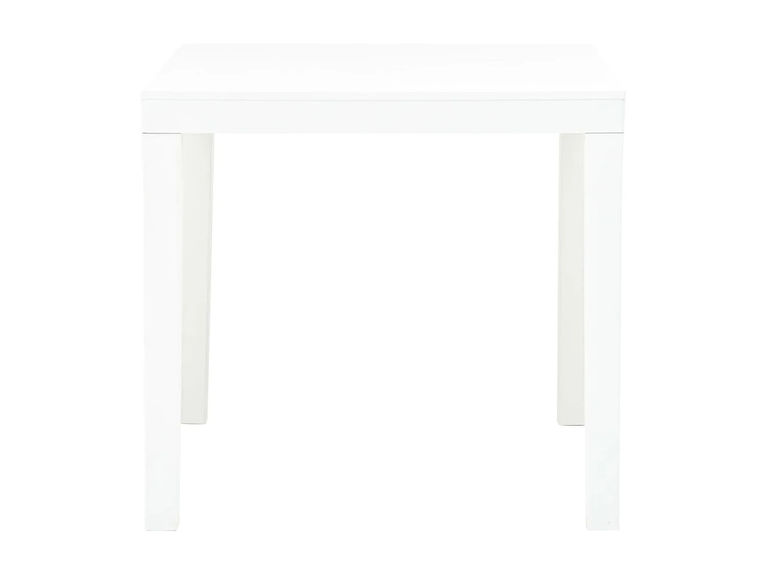 Table de jardin Blanc 78x78x72 cm Plastique