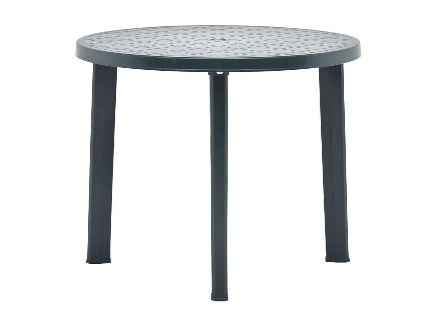 Mesa de jardín de plástico verde 89 cm