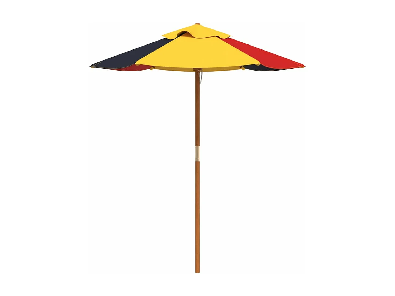 Table de pique-nique pour 6 enfants avec parasol hexagone sapin