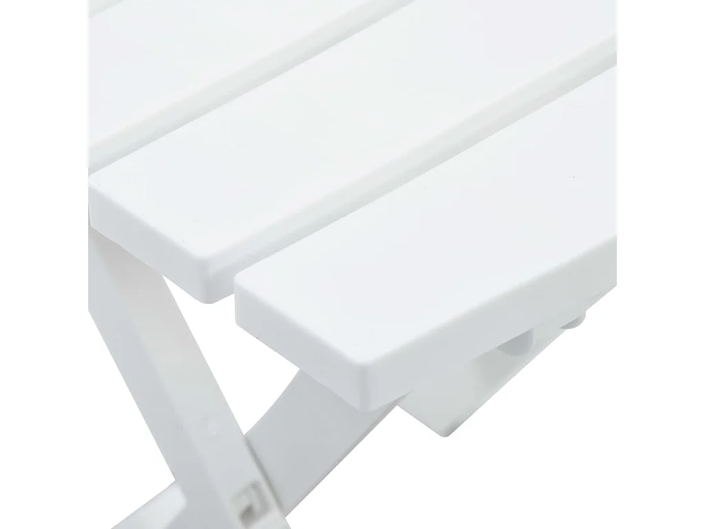 Table pliable de jardin 45,5x38,5x50 cm Blanc