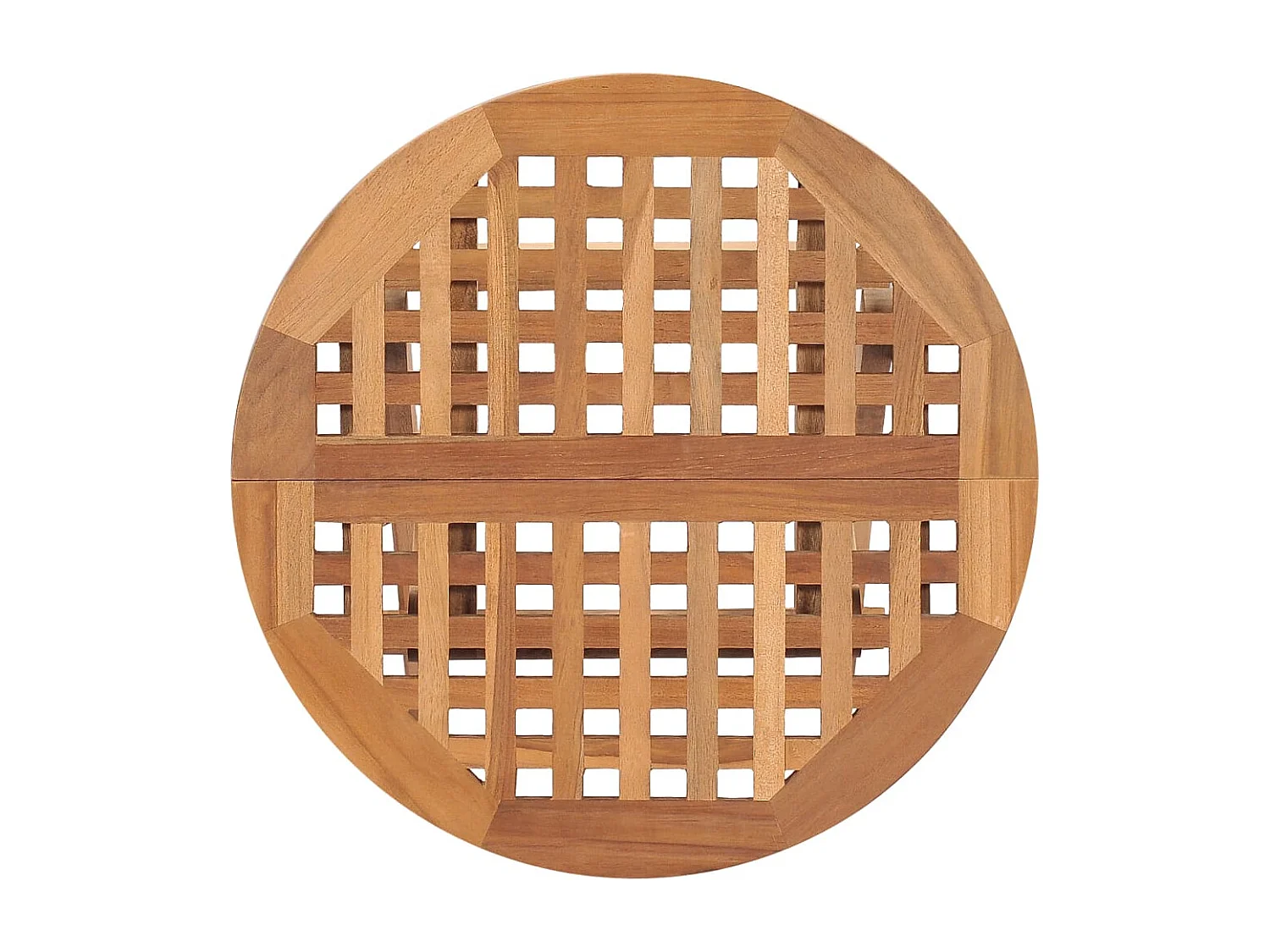 Klappbarer Gartentisch 50x50x50 cm Teak Massivholz