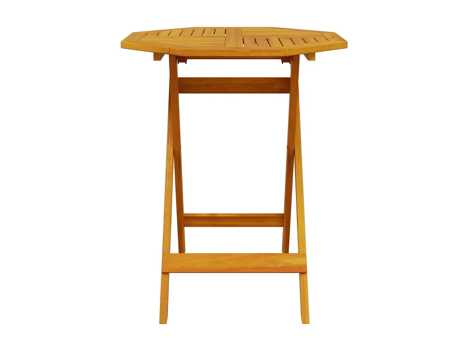 Tavolo da Giardino Pieghevole Ø70x75cm Legno Massello di Acacia