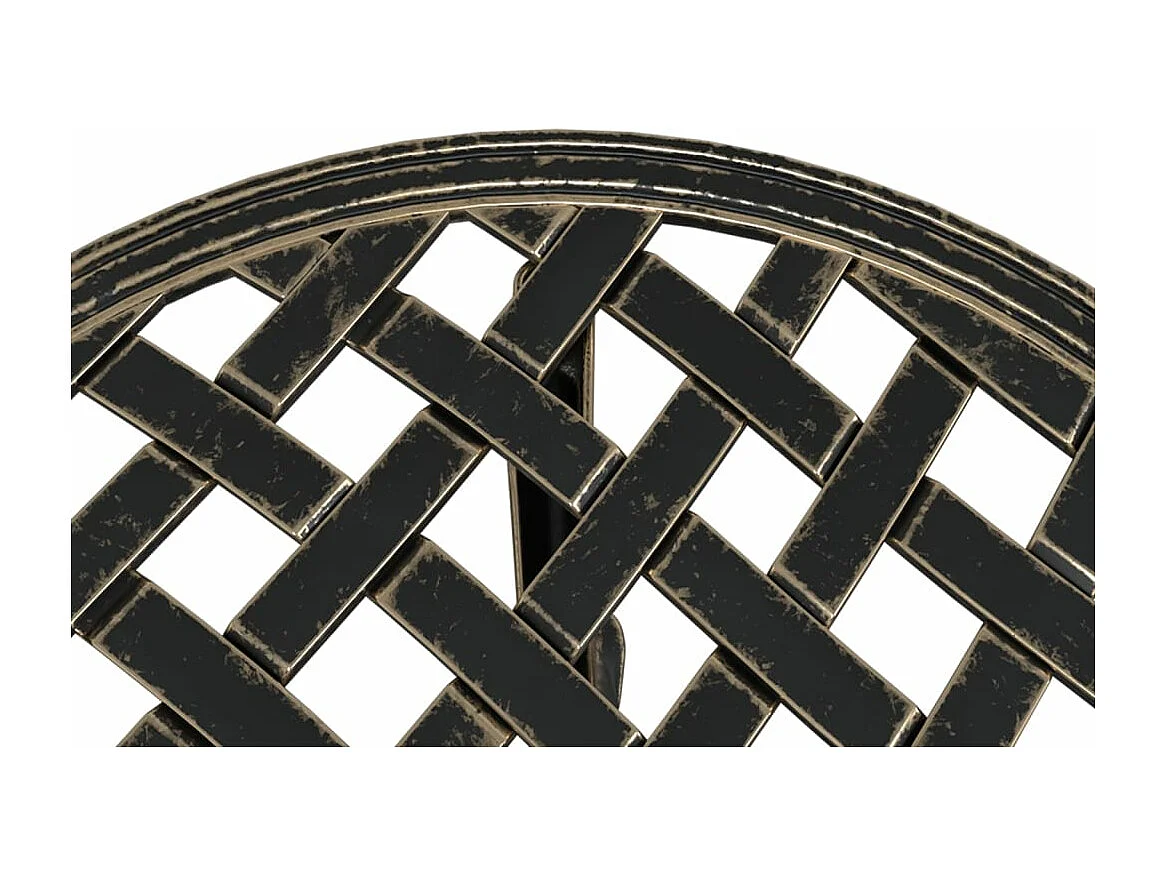 Gartentisch Bronzen Ø48x53 cm Aluminiumguss