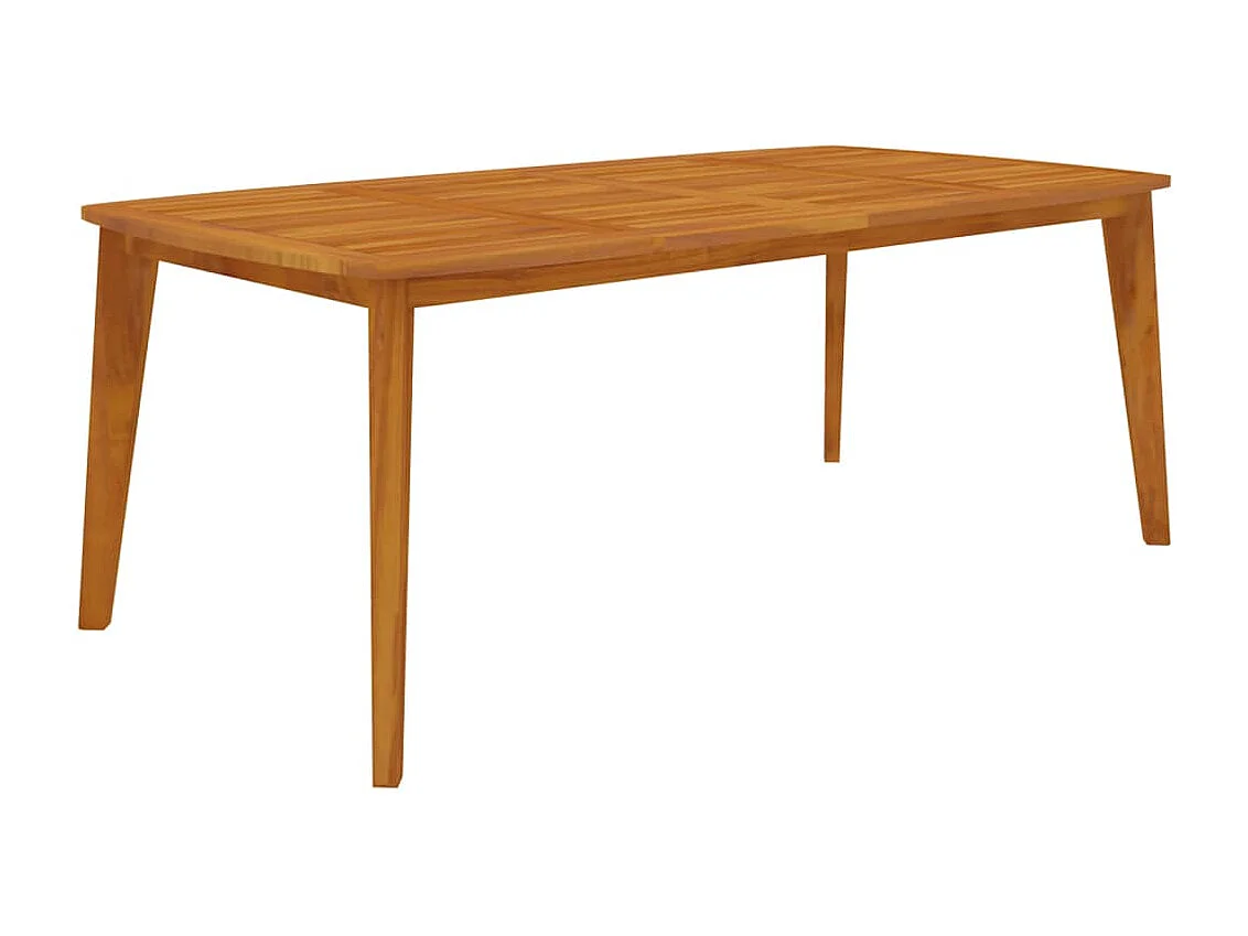 Tavolo da Giardino 200x100x75 cm Legno Massello di Acacia