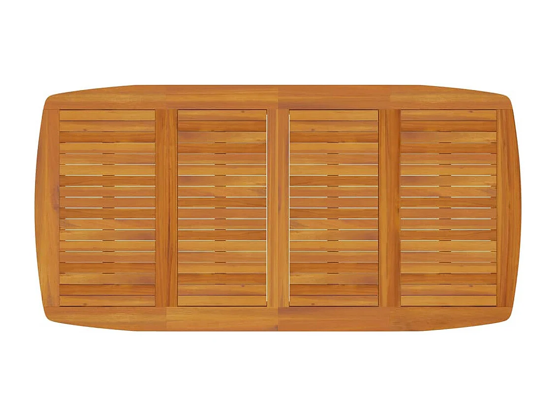 Tavolo da Giardino 200x100x75 cm Legno Massello di Acacia