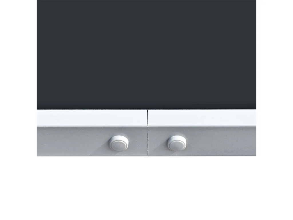 Tavolo da Giardino 150x90x74 cm Nero in Acciaio