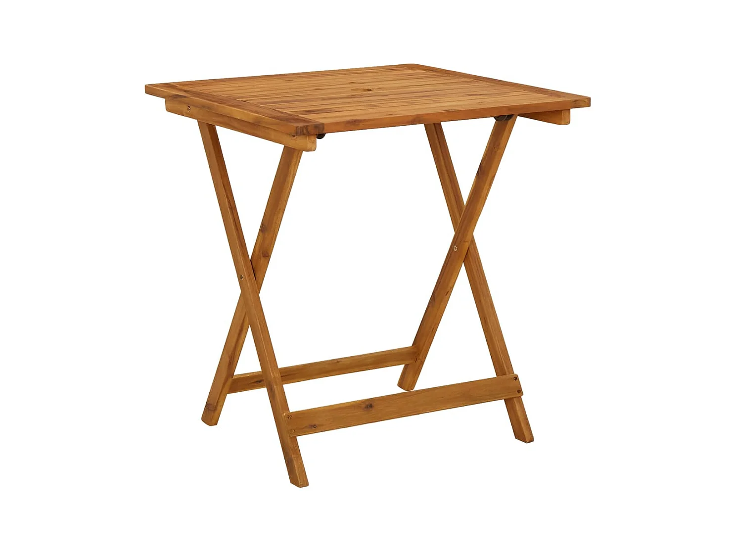 Table pliable de jardin 70x70x75 cm Bois d'acacia massif