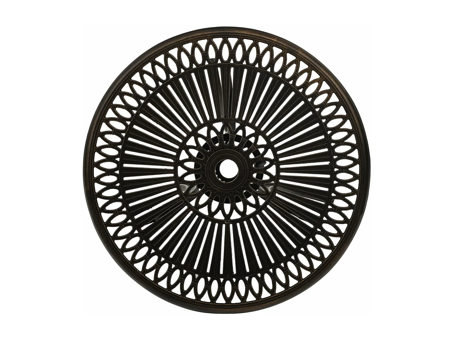 Tavolo da Giardino Bronzo 62x62x65 cm in Alluminio Pressofuso