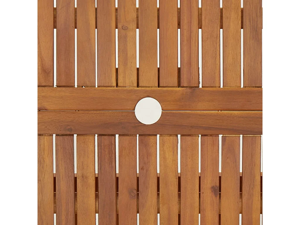Mesa de jardim dobrável 90x75 cm madeira de acácia maciça