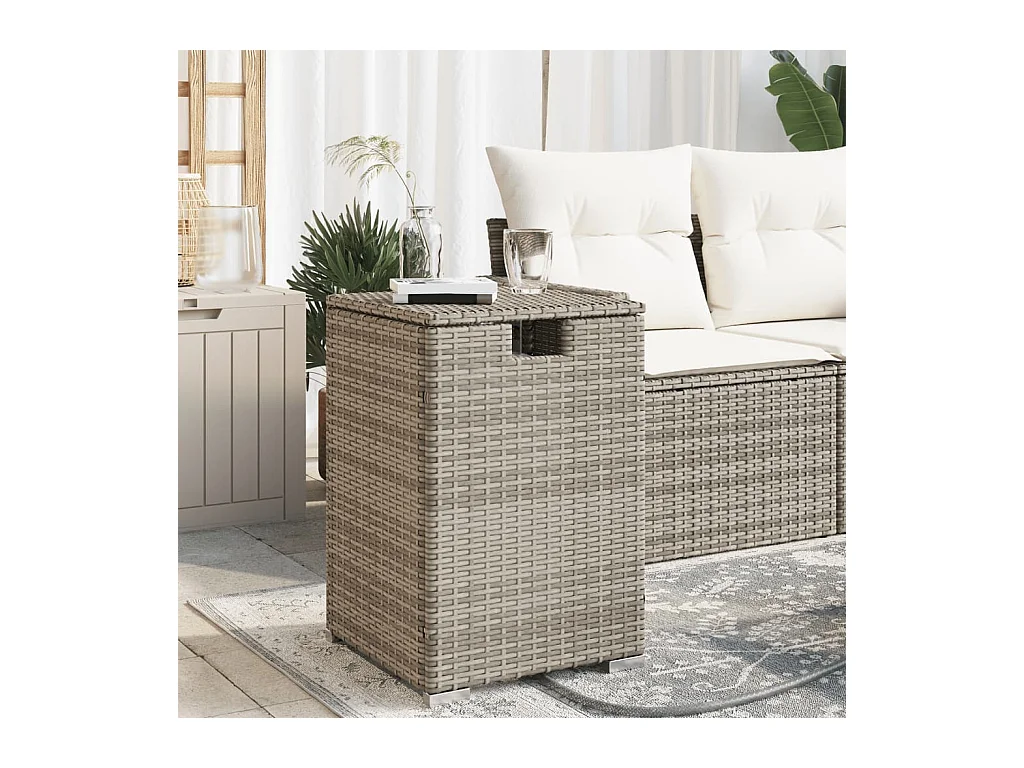 Table de couverture de bouteille de propane gris 40x40x60 cm