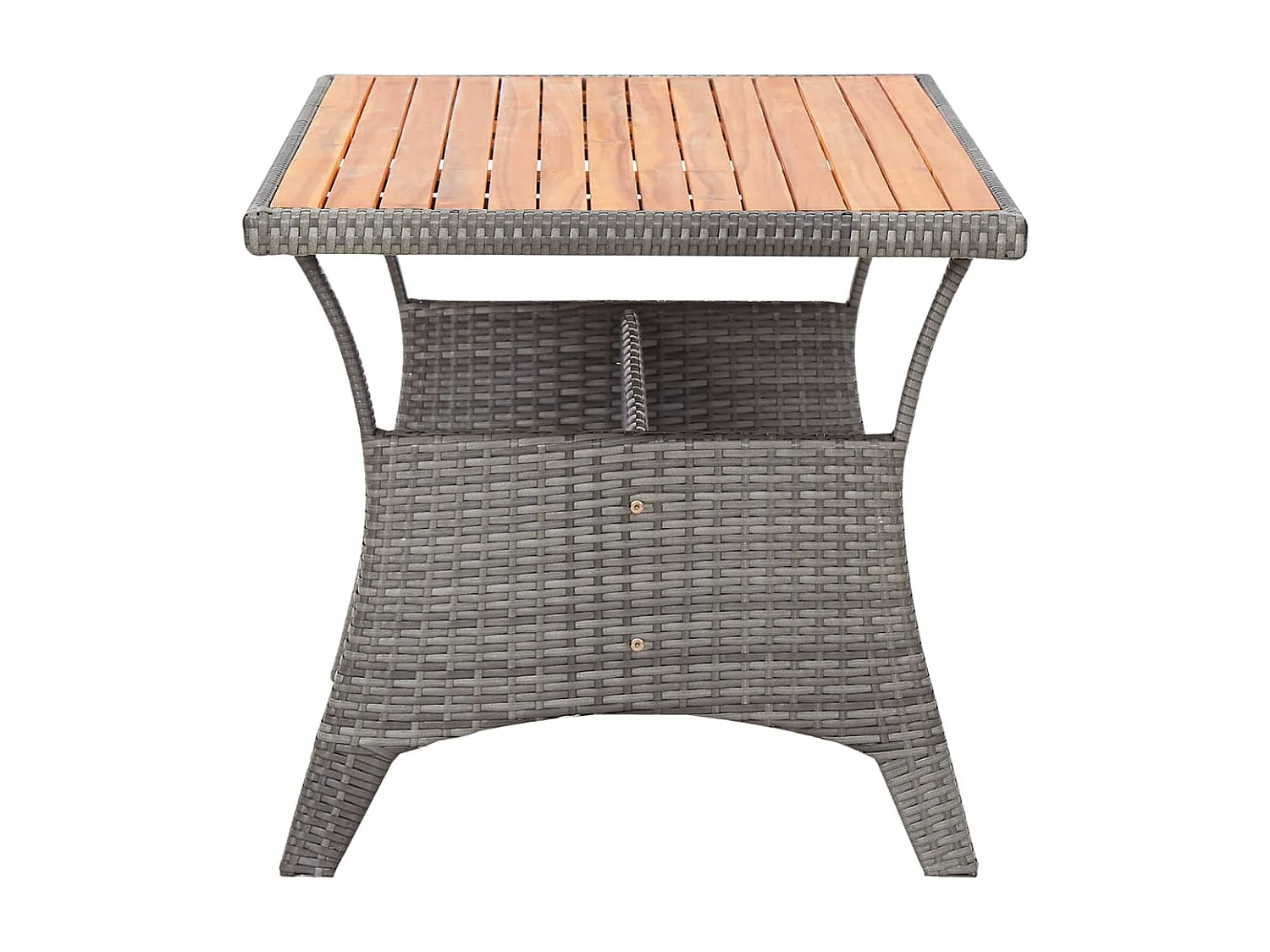 Mesa de jardim 120x70x66 cm madeira de acácia maciça cinzento