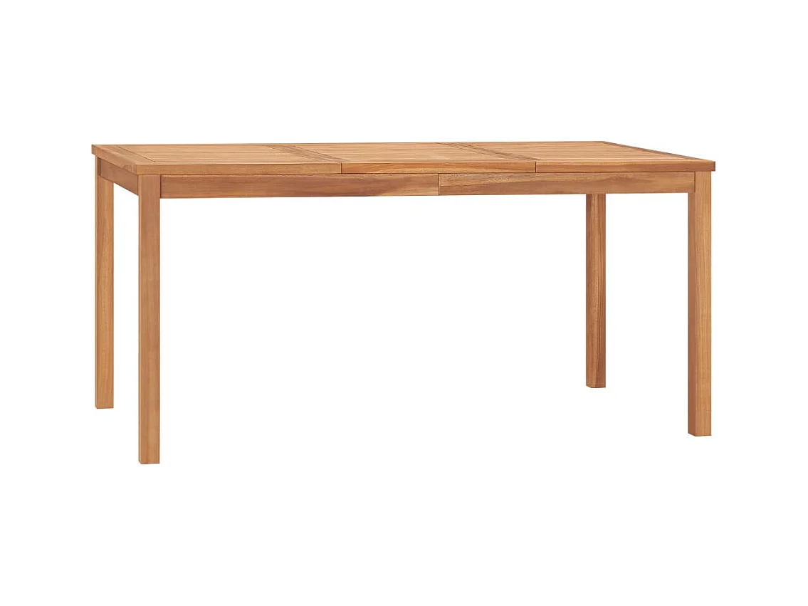 Table à dîner de jardin 160x80x77 cm Bois de teck solide