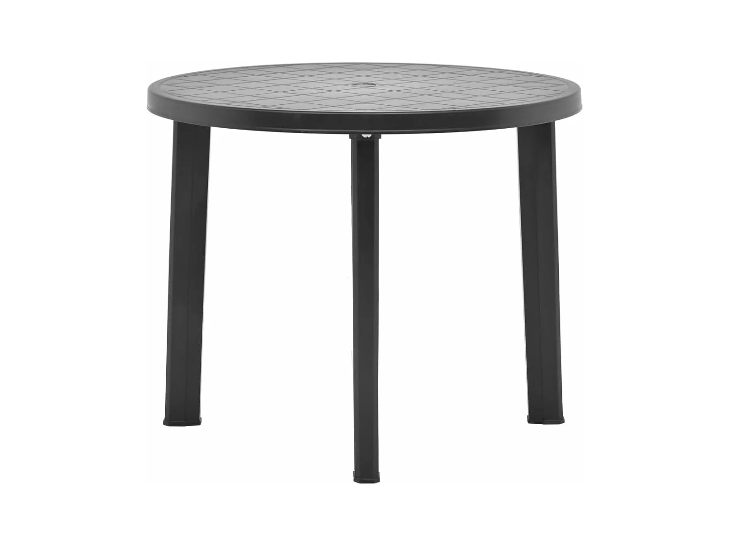 Gartentisch Anthrazit 89 cm Kunststoff