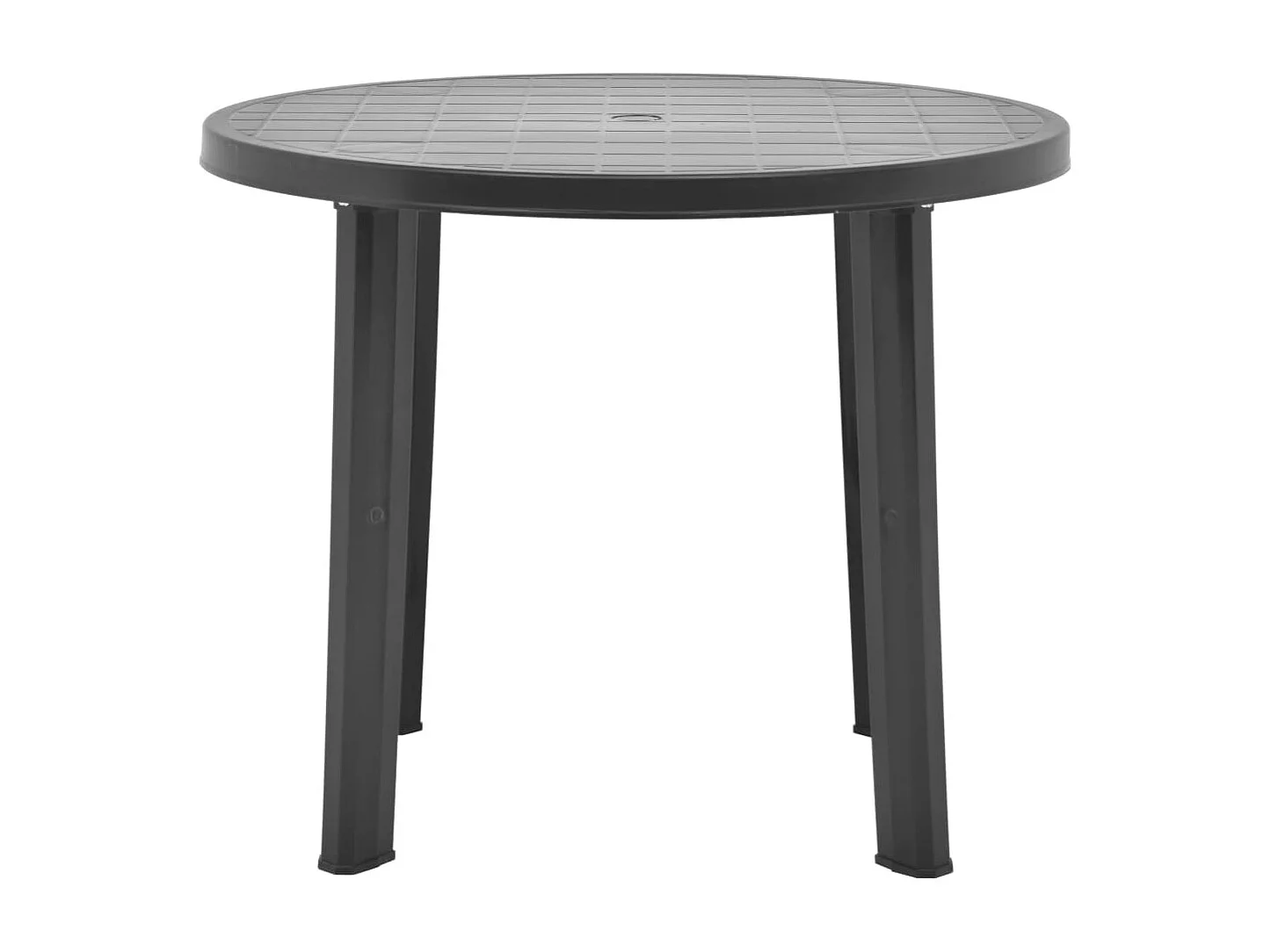 Table de jardin Anthracite 89 cm Plastique