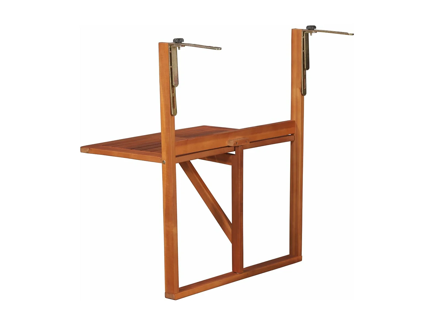 Balkon-Hängetisch 64,5x44x80 cm Massivholz Akazie