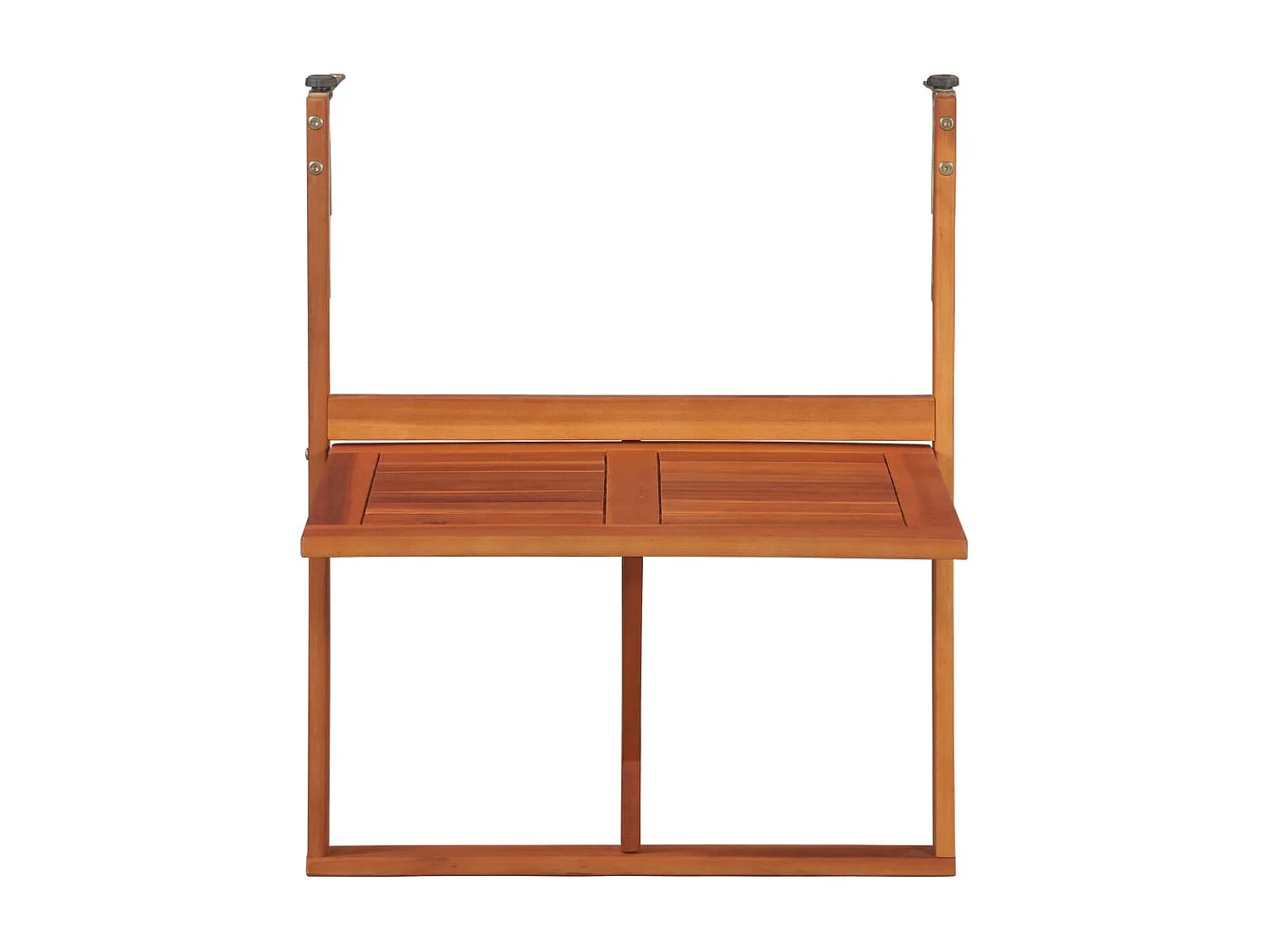 Table suspendue de balcon 64,5x44x80 cm Bois d'acacia massif