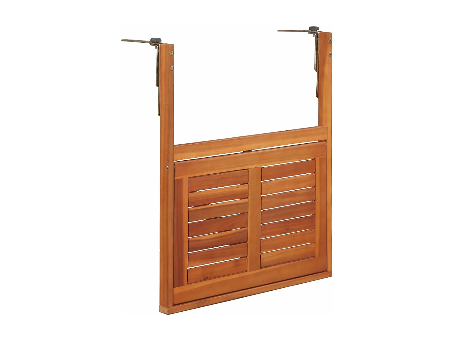 Table suspendue de balcon 64,5x44x80 cm Bois d'acacia massif