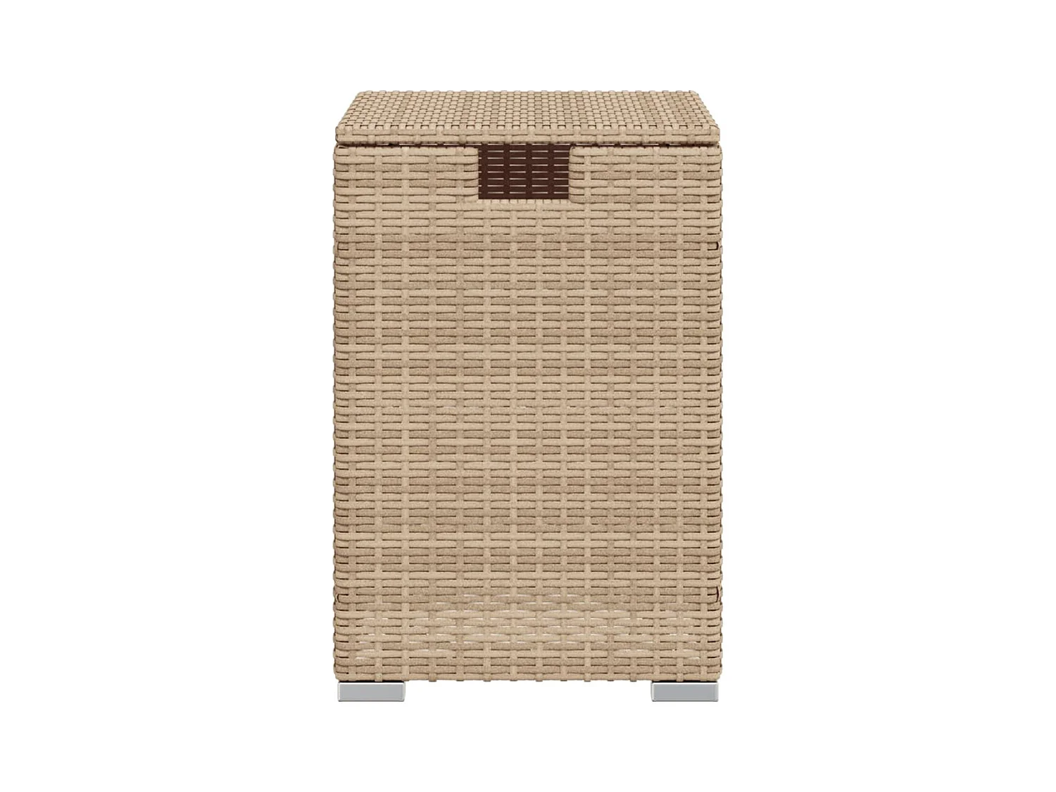 Afdekkast voor propaangasfles 40x40x60 cm Poly Rattan beige