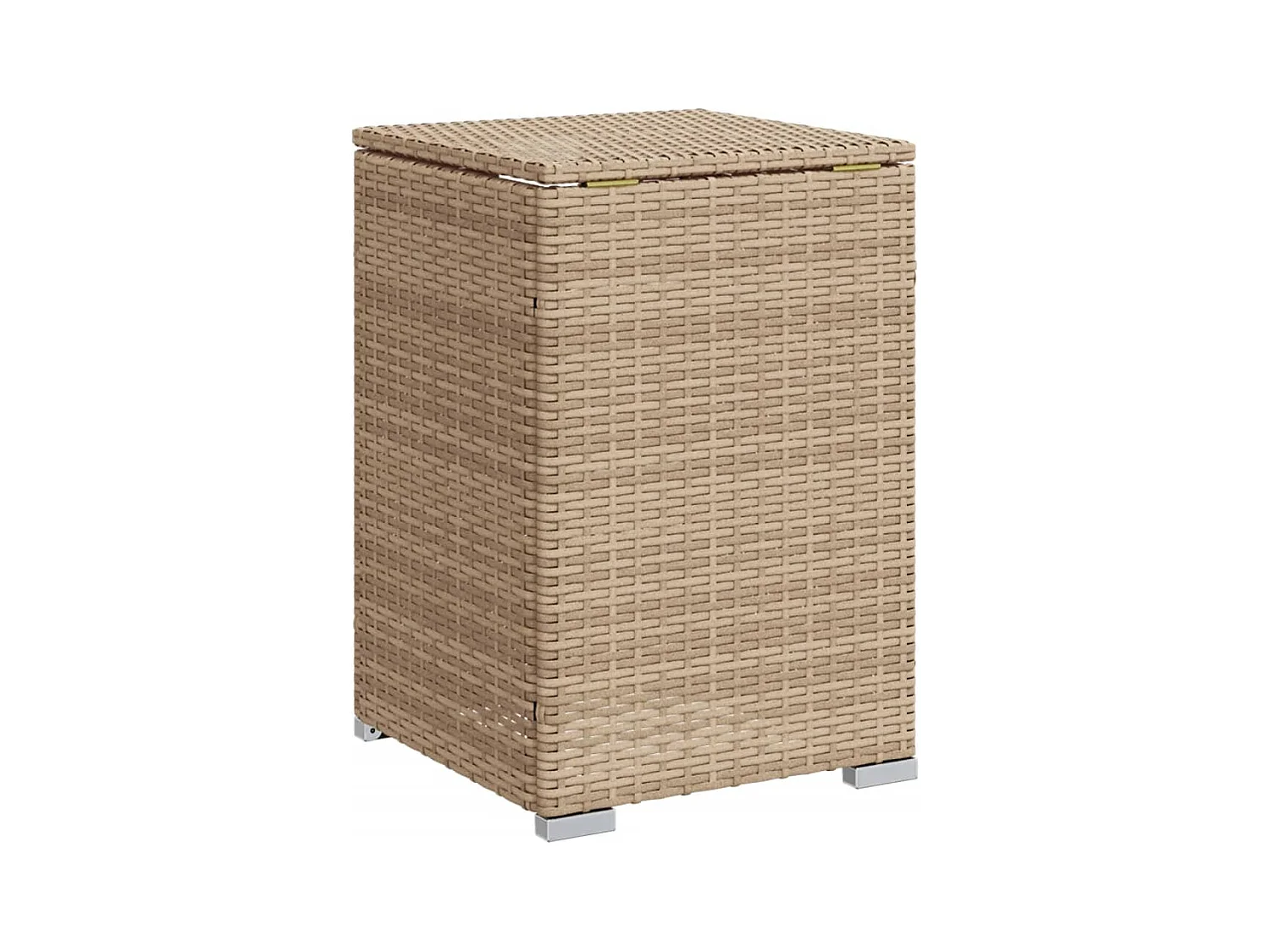 Afdekkast voor propaangasfles 40x40x60 cm Poly Rattan beige