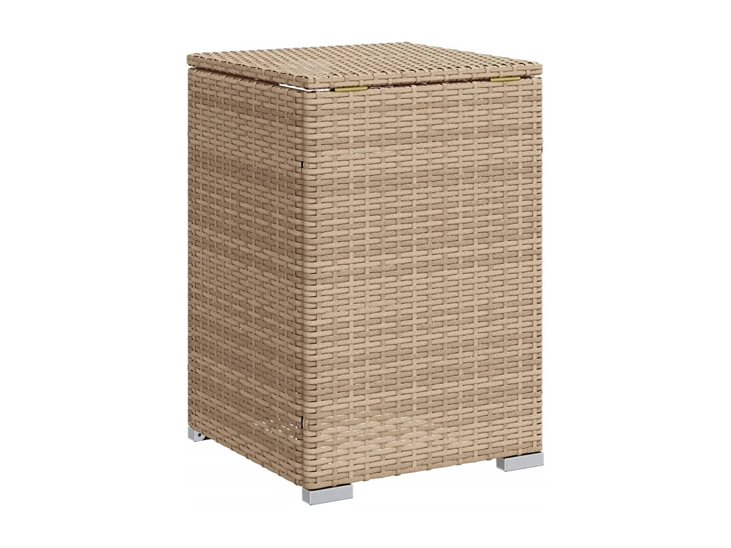 Propan-Tank-Verstecktisch Beige 40x40x60 cm Poly Rattan