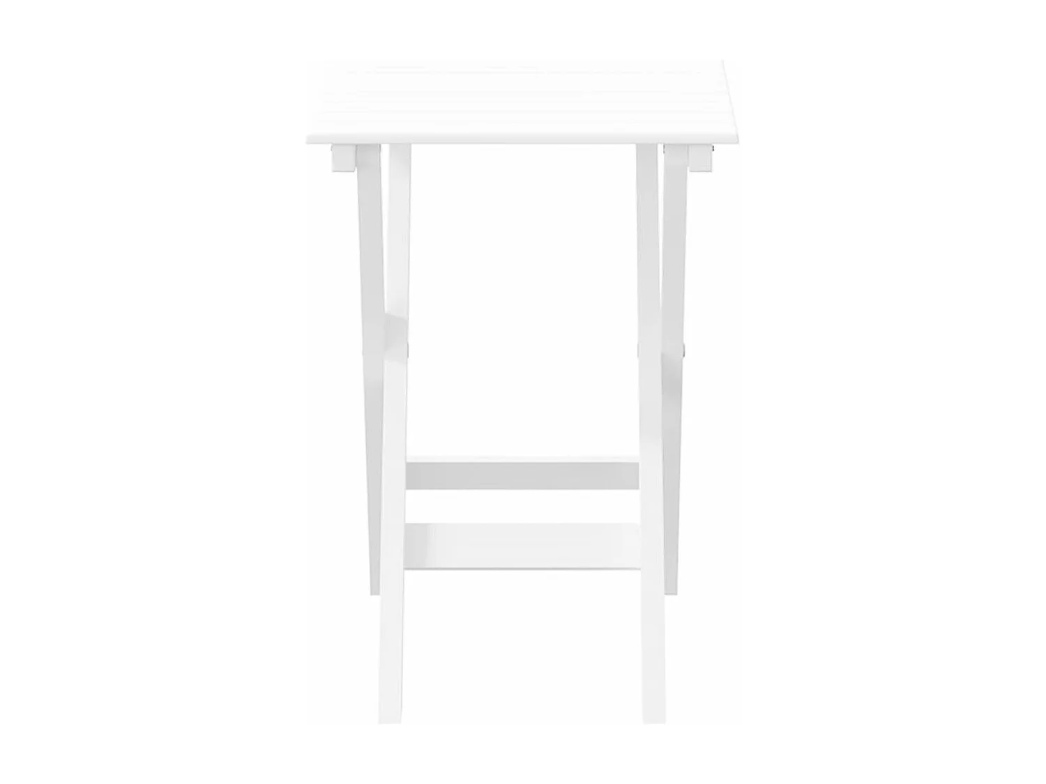 Mesa de apoio dobrável madeira de álamo maciça branco