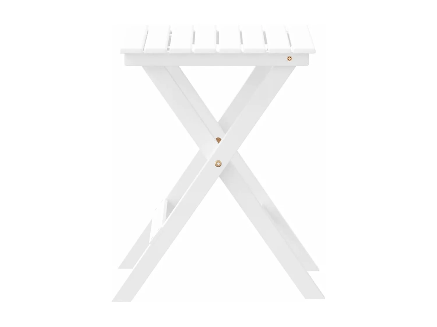 Mesa de apoio dobrável madeira de álamo maciça branco